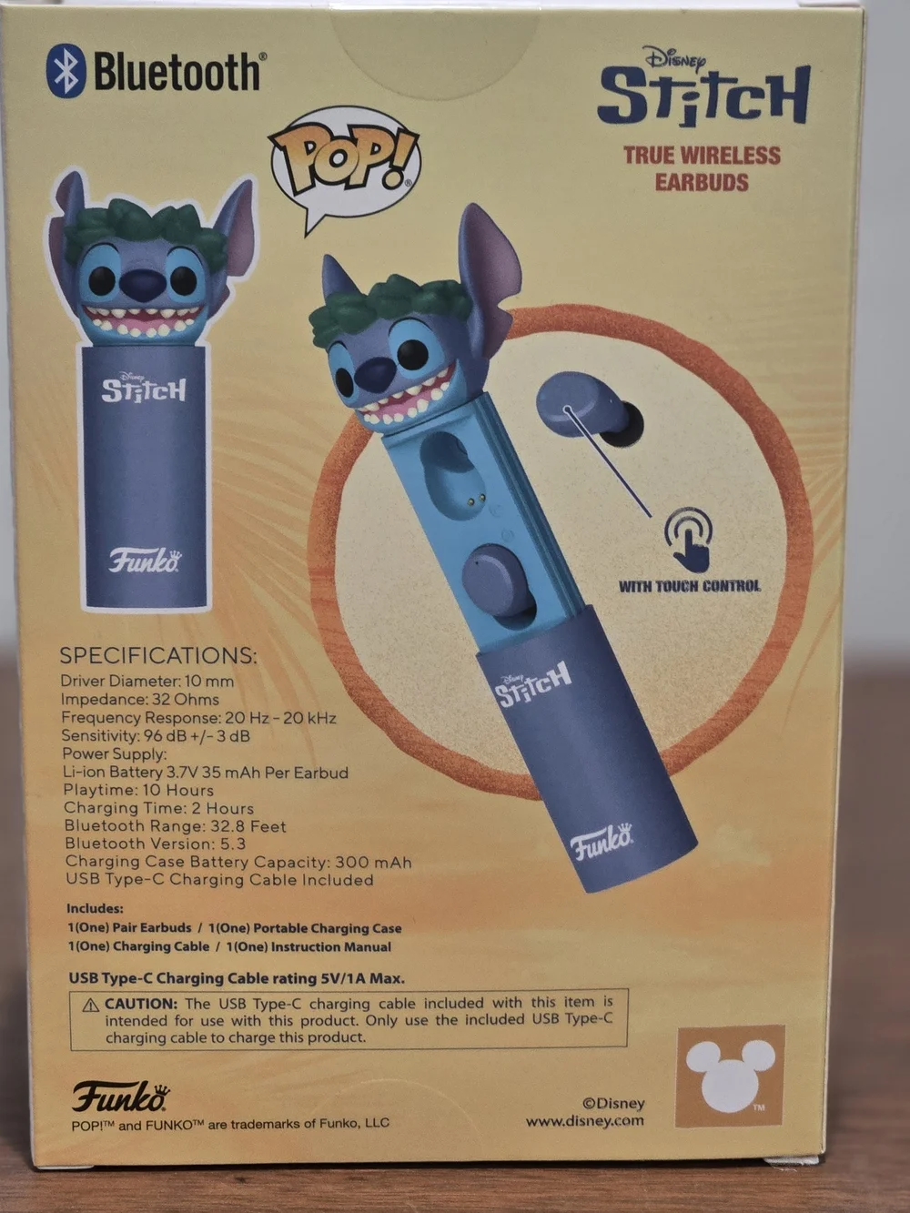 Funko POP! Hula Stitch True Wireless Earbuds Blue